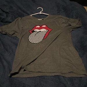 Rolling Stones Women’s Checkered Tongue T-Shirt Size XL